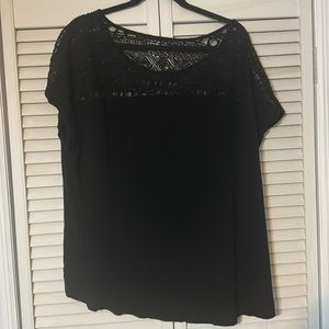 Lane Bryant Size 18/20 black tunic